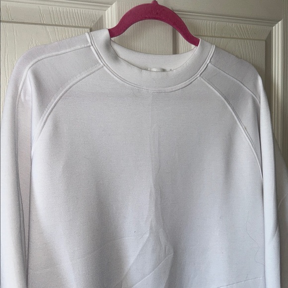 YPB Abercrombie Women’s neoKNIT Legging-Friendly Crew Sweatshirt in White Size S - Picture 6 of 11